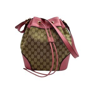 Gg Jacquard Drawstring Bucket Bag